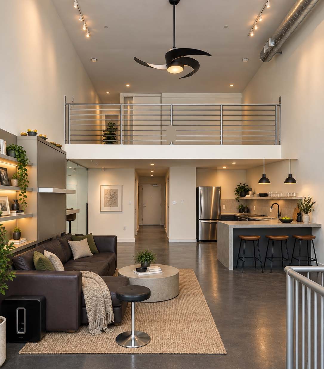 Double-height living area